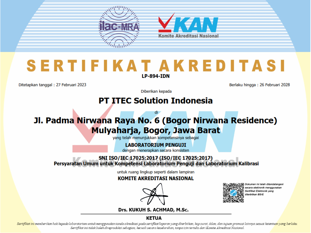 KAN Certificate